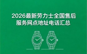 2026年4月最新劳力士官方售后服务中心网点考察报告（新址）
