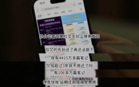 央视调查逃废债骗局:“欠钱不用还”笔记在小红书等平台上泛滥 黑灰产每月巨额投流